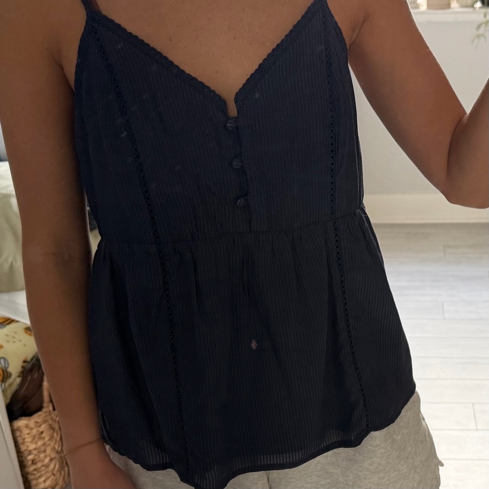Greylin Dark Blue Camisole Top
